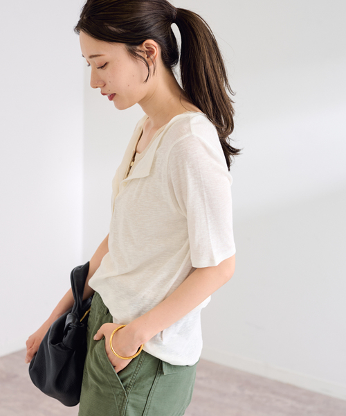 スラブシアーテレコヘンリーS/S-Tee（Tシャツ/カットソー）｜FRAMeWORK