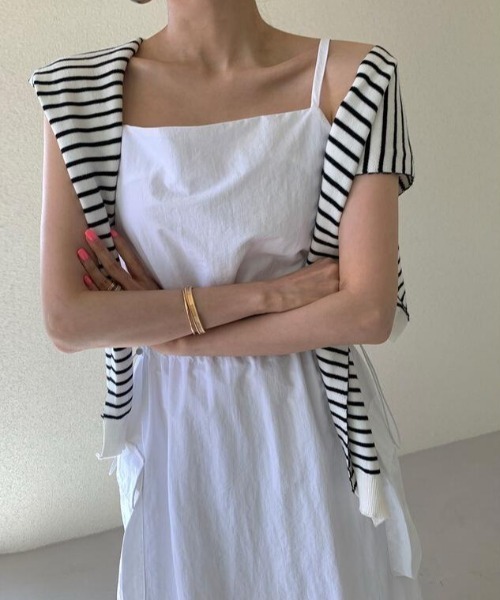 FAVORITO(ファヴォリート)の「キャミワンピース(ワンピース・レディース・ブラック/ホワイト・F)」の14枚目の写真
