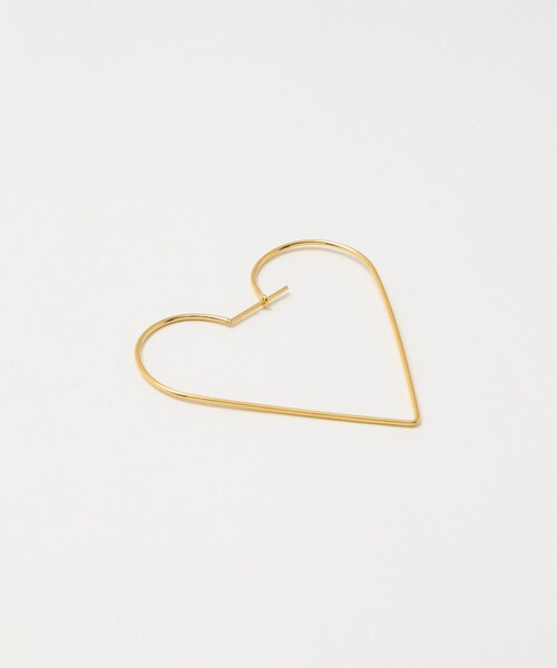UNITED ARROWS（ユナイテッドアローズ）の「SILVER925 ゴールドプレーティング ハート ピアス（ピアス（両耳用）・レディース・ゴールド・FREE）」の6枚目の写真