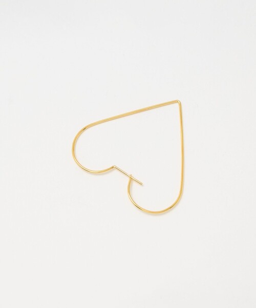 UNITED ARROWS（ユナイテッドアローズ）の「SILVER925 ゴールドプレーティング ハート ピアス（ピアス（両耳用）・レディース・ゴールド・FREE）」の2枚目の写真