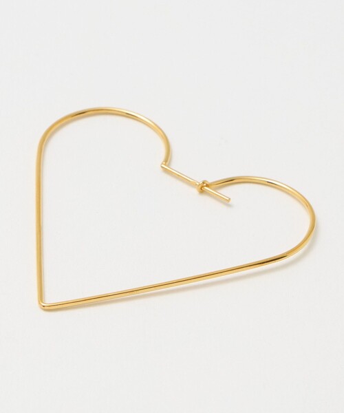 UNITED ARROWS（ユナイテッドアローズ）の「SILVER925 ゴールドプレーティング ハート ピアス（ピアス（両耳用）・レディース・ゴールド・FREE）」の3枚目の写真