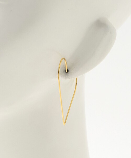 UNITED ARROWS（ユナイテッドアローズ）の「SILVER925 ゴールドプレーティング ハート ピアス（ピアス（両耳用）・レディース・ゴールド・FREE）」の4枚目の写真