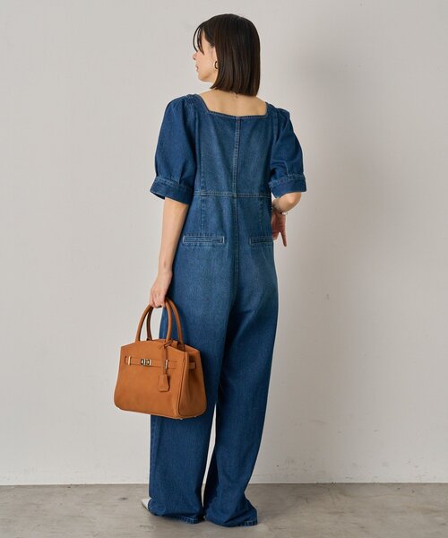 デニムパフオールインワン（ワンピース）｜LOUNGEDRESS