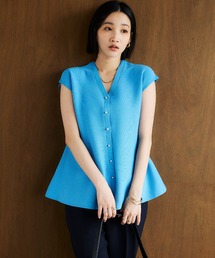 CROSS FUNCTION（クロスファンクション）の「《洗える》ペプラムニットベスト【CROSS FUNCTION/クロスファンクション】（ベスト）」