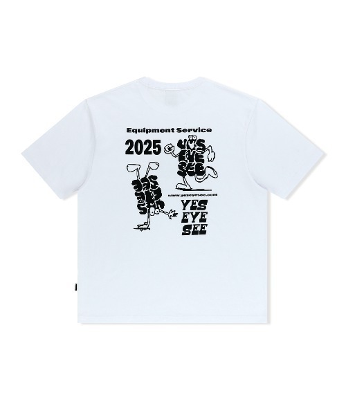 YESEYESEE（イエスアイシー）の「A Logo Tee（Tシャツ/カットソー・メンズ・スカイブルー/ブラック/ホワイト・S/M/L/XL）」の4枚目の写真