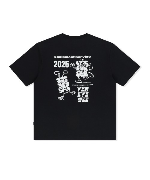 YESEYESEE（イエスアイシー）の「A Logo Tee（Tシャツ/カットソー・メンズ・スカイブルー/ブラック/ホワイト・S/M/L/XL）」の12枚目の写真