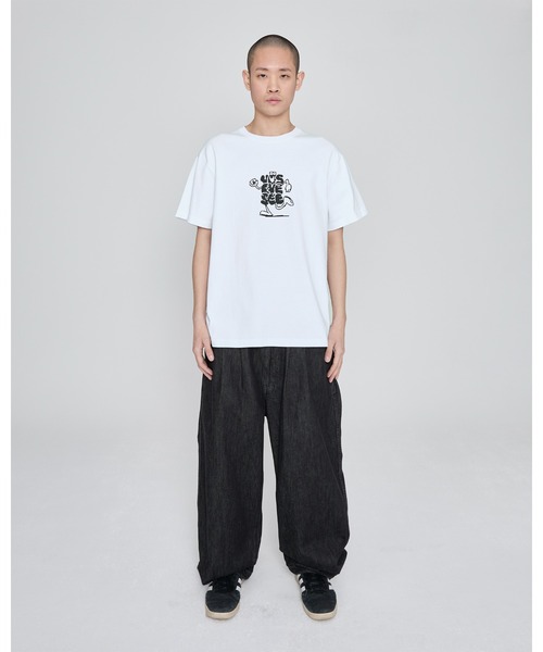 YESEYESEE（イエスアイシー）の「A Logo Tee（Tシャツ/カットソー・メンズ・スカイブルー/ブラック/ホワイト・S/M/L/XL）」の9枚目の写真