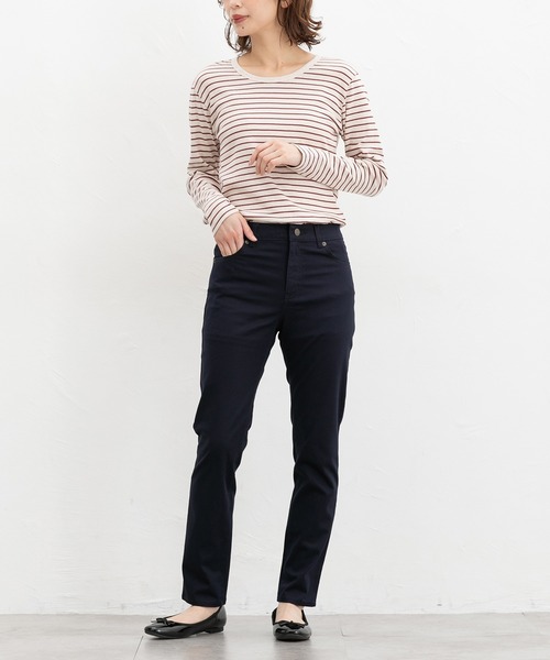 Honeys(ハニーズ)の「カラースキニー(股下63cm)(その他パンツ・レディース・ネイビー/ベージュ/ブラック/カーキ・S/M/LL/L/SS)」の7枚目の写真