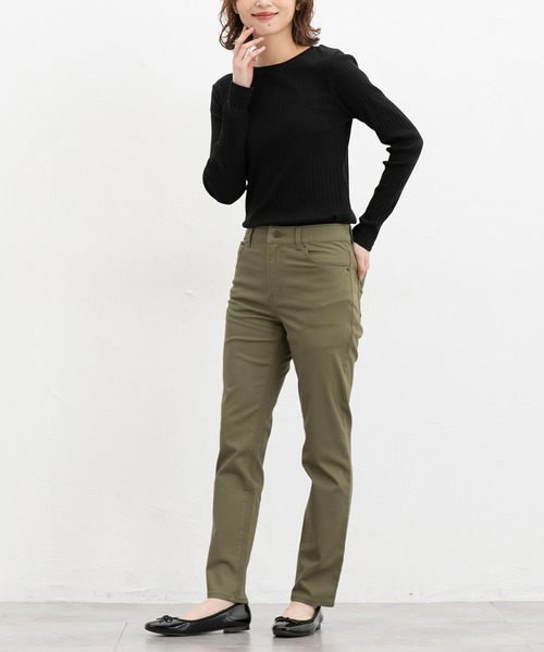 Honeys(ハニーズ)の「カラースキニー(股下63cm)(その他パンツ・レディース・ネイビー/ベージュ/ブラック/カーキ・S/M/LL/L/SS)」の8枚目の写真