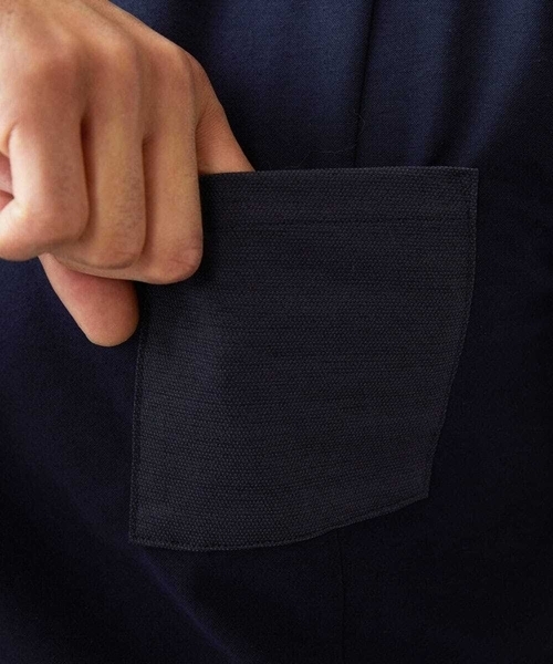 MICHEL KLEIN HOMME (ミッシェルクランオム)の「リネン混Vネックカットソー(Tシャツ/カットソー・メンズ・ライトブルー/ネイビー・MEDIUM/LARGE/X-LARGE)」の12枚目の写真
