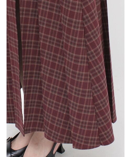 RESEXXY（リゼクシー）の「ワイドプリーツレイヤードフレアスカート（スカート・レディース・グレー/ブラック/レッド・FREE）」の11枚目の写真