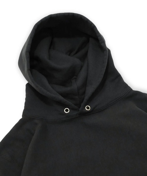 ATON(エイトン)の「【ATON】 NATURAL DYED URAKE HOODIE(パーカー・メンズ・ライトグレー/グリーン/チャコールグレー・6/4)」の4枚目の写真