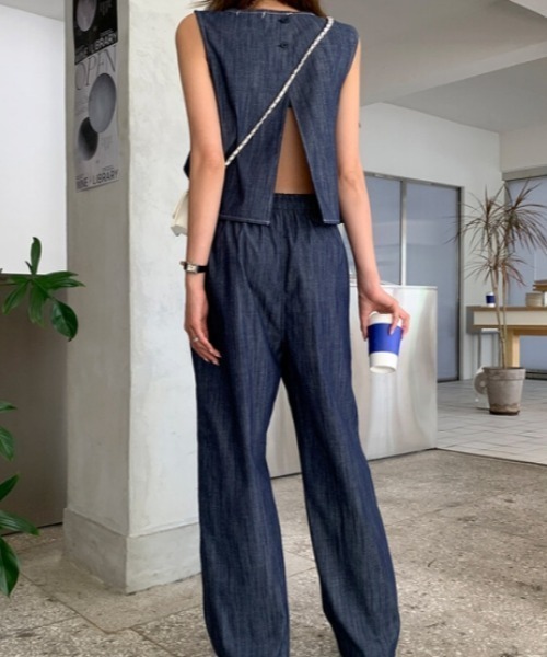 Aelina（エリナ）の「デニムセットアップ（セットアップ・レディース・ブルー・F）」の15枚目の写真
