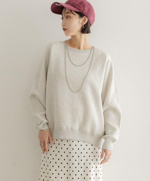 LOWRYS FARM（ローリーズファーム）の「スウェットライクニット　581146（ニット/セーター・レディース・レッド/チャコールグレー/グレー/イエロー・FREE）」の3枚目の写真