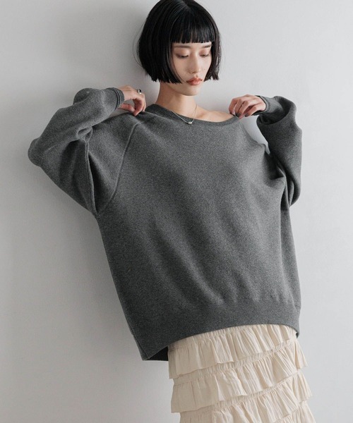 セール】スウェットライクニット 581146（ニット/セーター）｜LOWRYS