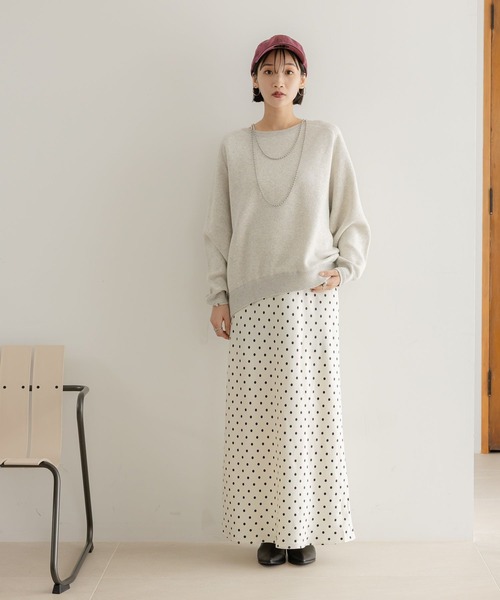 LOWRYS FARM（ローリーズファーム）の「スウェットライクニット　581146（ニット/セーター・レディース・レッド/チャコールグレー/グレー/イエロー・FREE）」の19枚目の写真