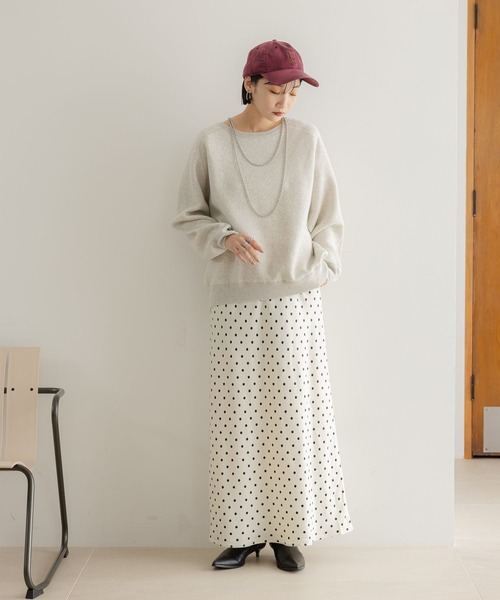 LOWRYS FARM（ローリーズファーム）の「スウェットライクニット　581146（ニット/セーター・レディース・レッド/チャコールグレー/グレー/イエロー・FREE）」の20枚目の写真