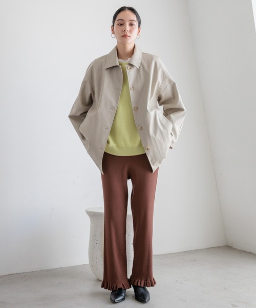 LOWRYS FARM（ローリーズファーム）の「スウェットライクニット　581146（ニット/セーター・レディース・レッド/チャコールグレー/グレー/イエロー・FREE）」の16枚目の写真