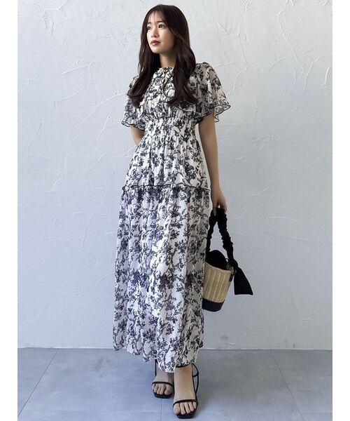 WEB限定追加】Watercolorflowerワンピース（ワンピース）｜dazzlin