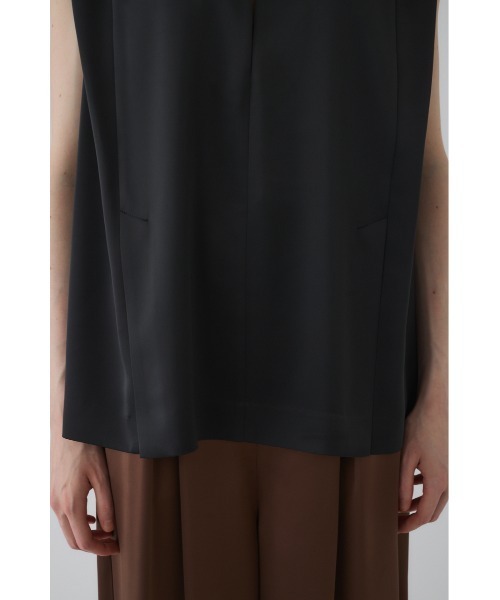 RIM.ARK(リムアーク)の「Satin chic vest サテンシックベスト(Tシャツ/カットソー・レディース・ブラウン/カーキ/ブラック・FREE)」の18枚目の写真