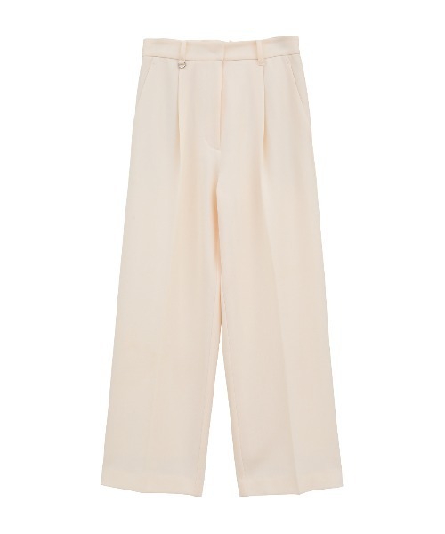 CLANE(クラネ)の「2WAY TUCK STRAIGHT PANTS(その他パンツ・レディース・アイボリー/ブラック/オレンジ/グレー・0/1/2)」の7枚目の写真