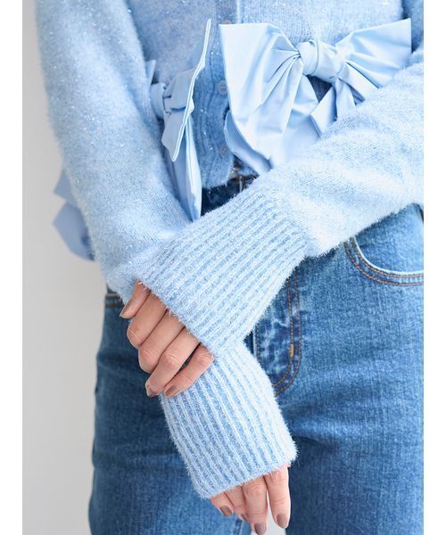 リボンモチーフカーディガン（ニット/セーター）｜SNIDEL
