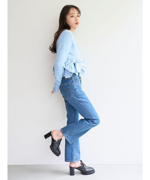 リボンモチーフカーディガン（ニット/セーター）｜SNIDEL（スナイデル