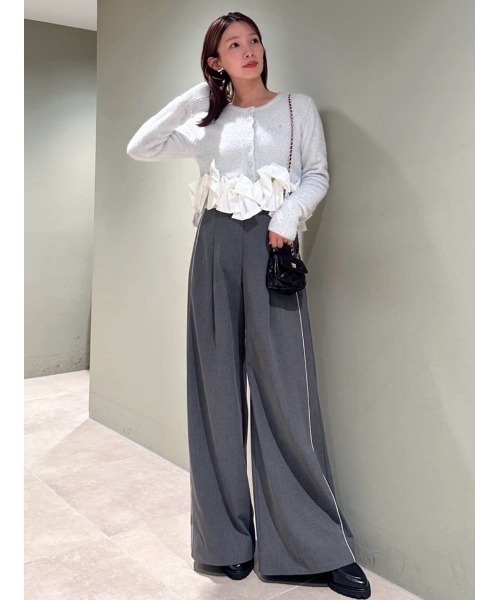 リボンモチーフカーディガン SNIDEL リボンモチーフカーディガン(ニット)｜トップス｜SNIDEL