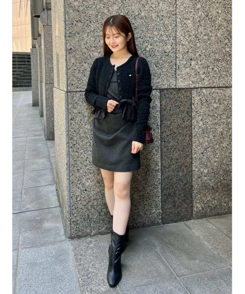 リボンモチーフカーディガン（ニット/セーター）｜SNIDEL