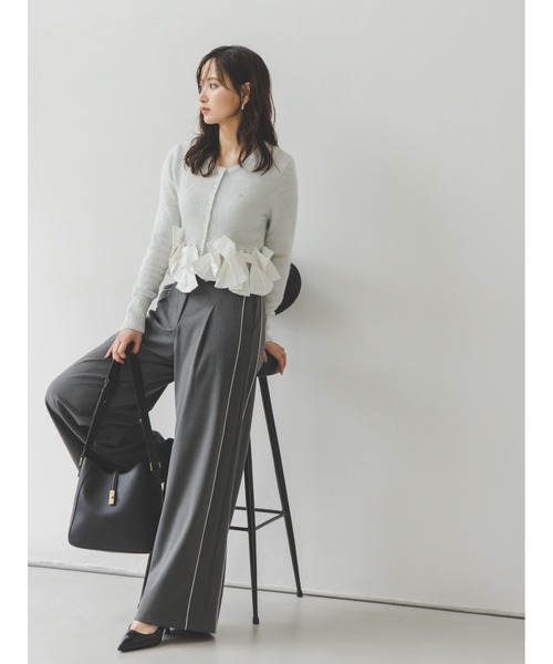 リボンモチーフカーディガン（ニット/セーター）｜SNIDEL