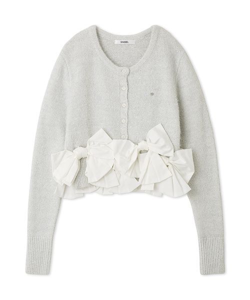 リボンモチーフカーディガン（ニット/セーター）｜SNIDEL（スナイデル