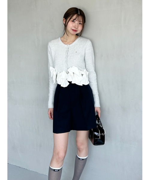リボンモチーフカーディガン（ニット/セーター）｜SNIDEL