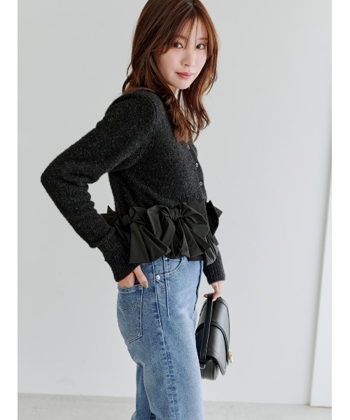 リボンモチーフカーディガン（ニット/セーター）｜SNIDEL（スナイデル