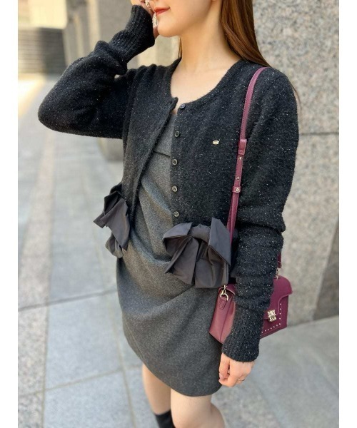 c*☽様 【新品】SNIDEL リボンモチーフカーディガン SNIDEL｜リボンモチーフカーディガン | Rakuten Fashion(楽天