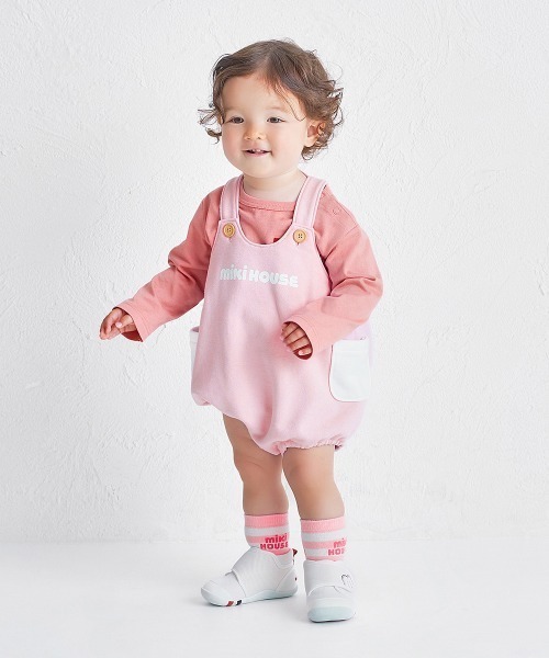 MIKI HOUSE（ミキハウス）の「【WEB限定】ロンパース（ロンパース・キッズ・ベージュ/ブラック/ラベンダー/ロイヤルブルー・フリー(80-90cm)）」の4枚目の写真