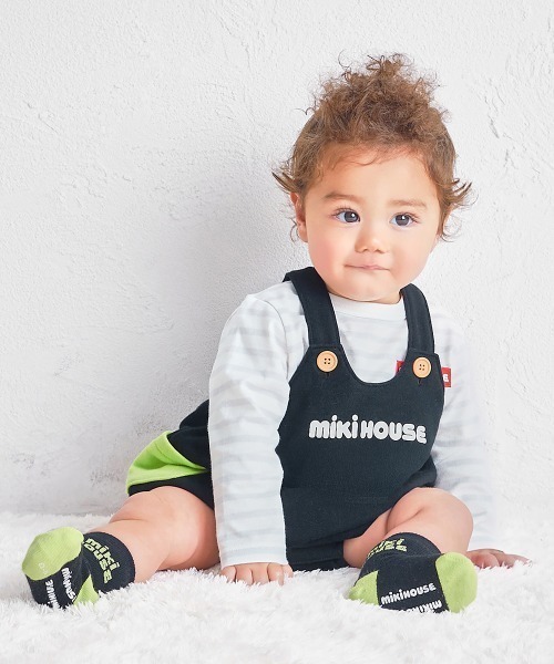 MIKI HOUSE（ミキハウス）の「【WEB限定】ロンパース（ロンパース・キッズ・ベージュ/ブラック/ラベンダー/ロイヤルブルー・フリー(80-90cm)）」の2枚目の写真