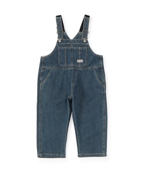 F.O.KIDS（エフオーキッズ）の「【ジュニア対応】エイジング加工　オーバーオール（サロペット/オーバーオール・キッズ・インディゴブルー/カーキ・80/90/100/110/120/130/140）」の3枚目の写真