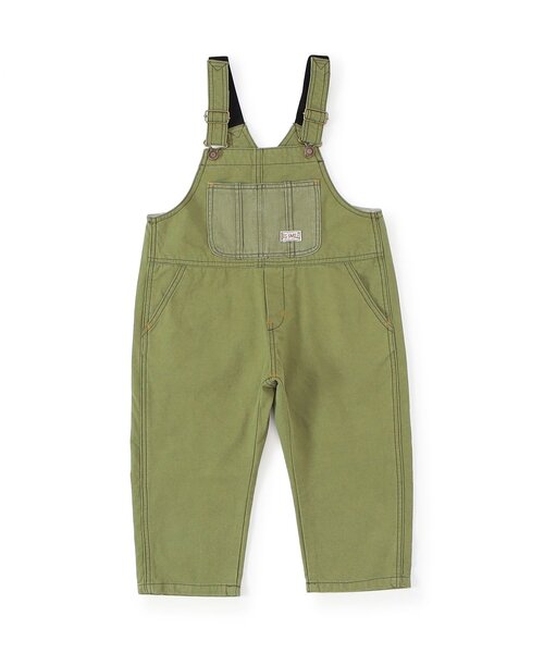 F.O.KIDS（エフオーキッズ）の「【ジュニア対応】エイジング加工　オーバーオール（サロペット/オーバーオール・キッズ・インディゴブルー/カーキ・80/90/100/110/120/130/140）」の7枚目の写真