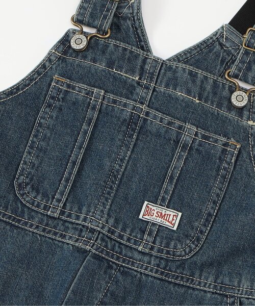 F.O.KIDS（エフオーキッズ）の「【ジュニア対応】エイジング加工　オーバーオール（サロペット/オーバーオール・キッズ・インディゴブルー/カーキ・80/90/100/110/120/130/140）」の13枚目の写真