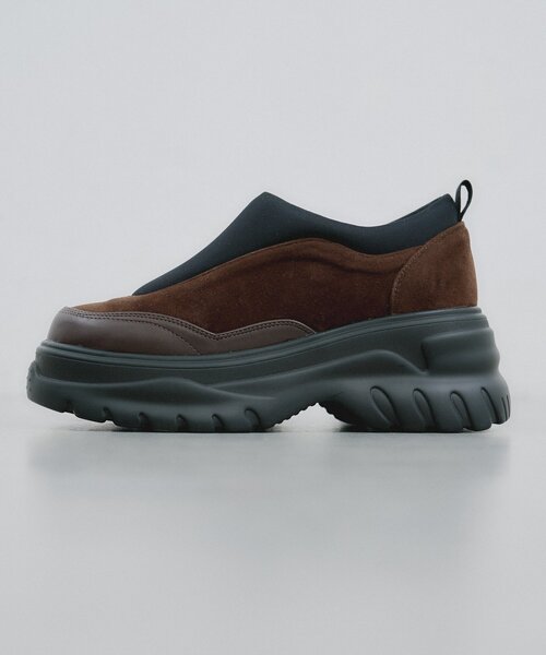 CIAOPANIC TYPY（チャオパニックティピー）の「【yomoセレクト】スウェード調ボリュームスリッポン（スニーカー・レディース・ブラック/ブラウン・SMALL/MEDIUM/LARGE）」の11枚目の写真