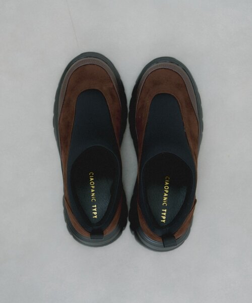 CIAOPANIC TYPY（チャオパニックティピー）の「【yomoセレクト】スウェード調ボリュームスリッポン（スニーカー・レディース・ブラック/ブラウン・SMALL/MEDIUM/LARGE）」の16枚目の写真