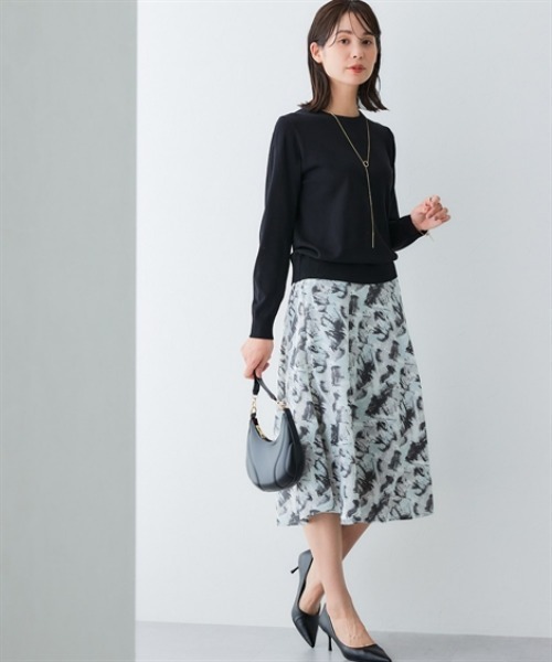 7days Life Styling(セブンデイズライフスタイリング)の「【UVカット】クルーネックニット (洗濯機OK)(ニット/セーター・レディース・ブラック/杢グレー/ブルー/ベージュ・3L/LL/L/M/S)」の5枚目の写真