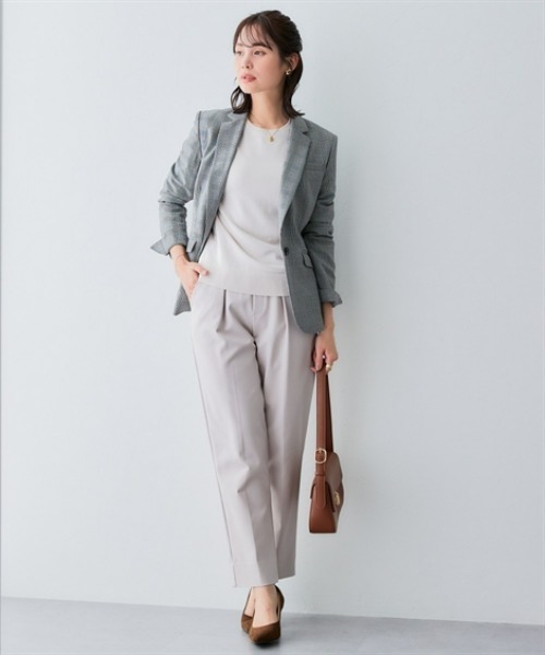 7days Life Styling(セブンデイズライフスタイリング)の「【UVカット】クルーネックニット (洗濯機OK)(ニット/セーター・レディース・ブラック/杢グレー/ブルー/ベージュ・3L/LL/L/M/S)」の11枚目の写真