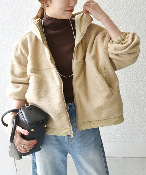 La Hutte リバーシブル マウンテンパーカ SHIPS｜【SHIPS any別注】La Hutte:<洗濯機可能>リバーシブル