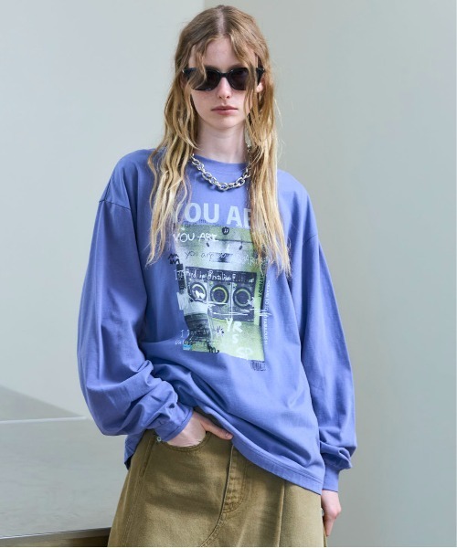 Laundry Photo Long Sleeve T-shirt/ランドリーフォトロンTEE（T
