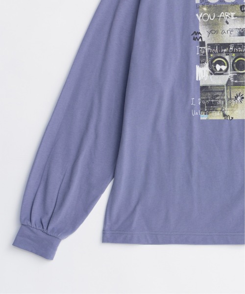 MAISON SPECIAL(メゾンスペシャル)の「Laundry Photo Long Sleeve T-shirt/ランドリーフォトロンTEE(Tシャツ/カットソー・レディース・パープル/ライトグレー/チャコールグレー/クリーム・FREE)」の18枚目の写真