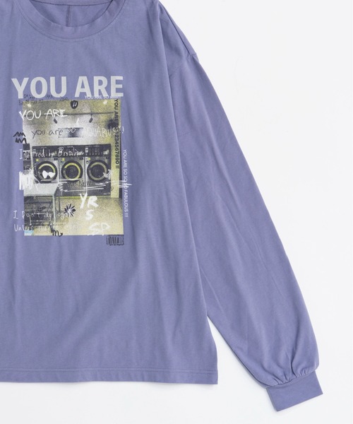 MAISON SPECIAL(メゾンスペシャル)の「Laundry Photo Long Sleeve T-shirt/ランドリーフォトロンTEE(Tシャツ/カットソー・レディース・パープル/ライトグレー/チャコールグレー/クリーム・FREE)」の19枚目の写真