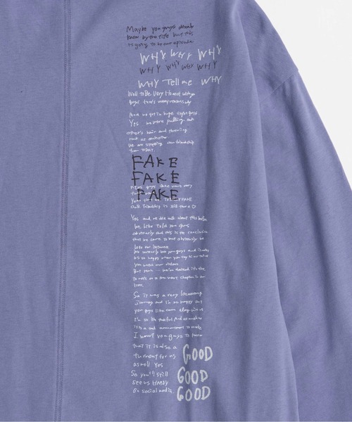 MAISON SPECIAL(メゾンスペシャル)の「Laundry Photo Long Sleeve T-shirt/ランドリーフォトロンTEE(Tシャツ/カットソー・レディース・パープル/ライトグレー/チャコールグレー/クリーム・FREE)」の21枚目の写真