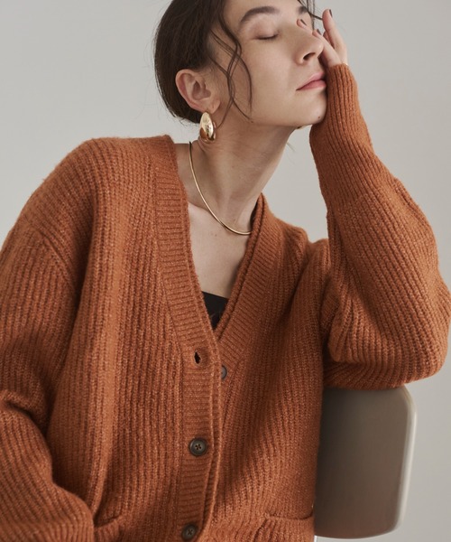 GRANCY オーバーサイズ カーディガン GRANCY オーバーサイズ カーディガン セール】ハイバルキー片畦