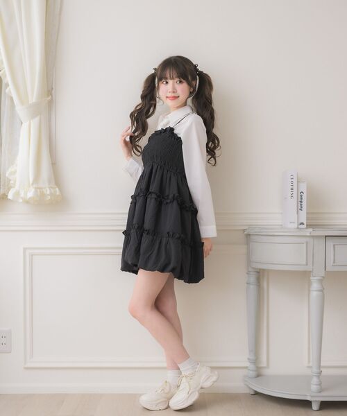 セール】シャーリングバルーンOP（ワンピース）｜ems excite（エムズ